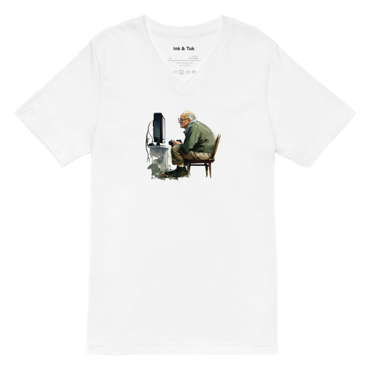 T-shirt Col V - Video game night